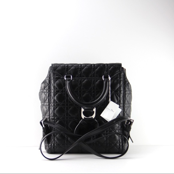 Christian Dior Black Leather New Stardust Backpack - Picture 3 of 8